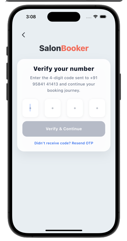 OTP Verification Screen